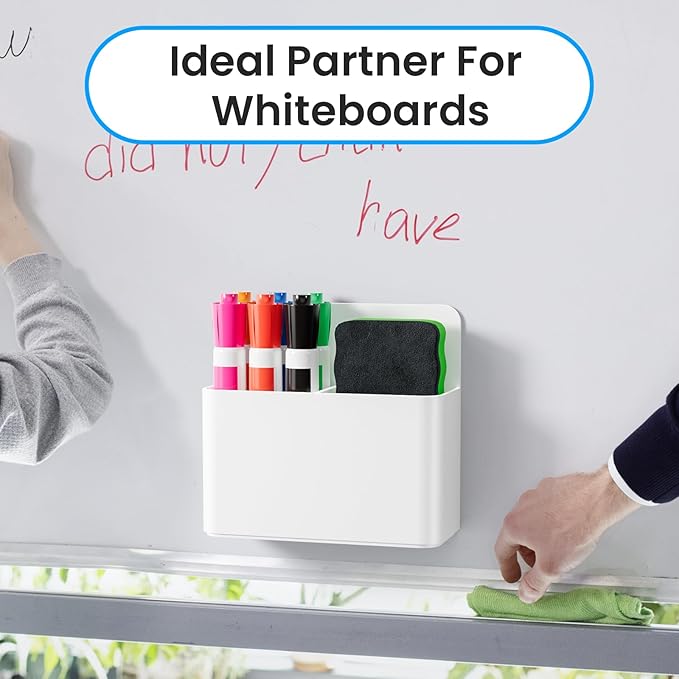 First-zgel 3 Pack Magnetic Pen Holder, Wall Mount Magnetic Dry Erase Marker - Image 4