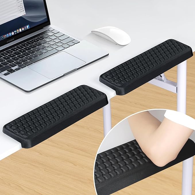 L-Shaped Desk EdgeRest, 2-Piece Set, Desk Elbow Pad, Ergonomic Design, Suitable by Unknown