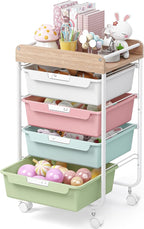 Rolling Storage Utility Cart by SYKIARIOL