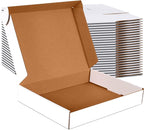 JOWLOT 13x10x2 inch Small Shipping Boxes Set of 25 by JOWLOT