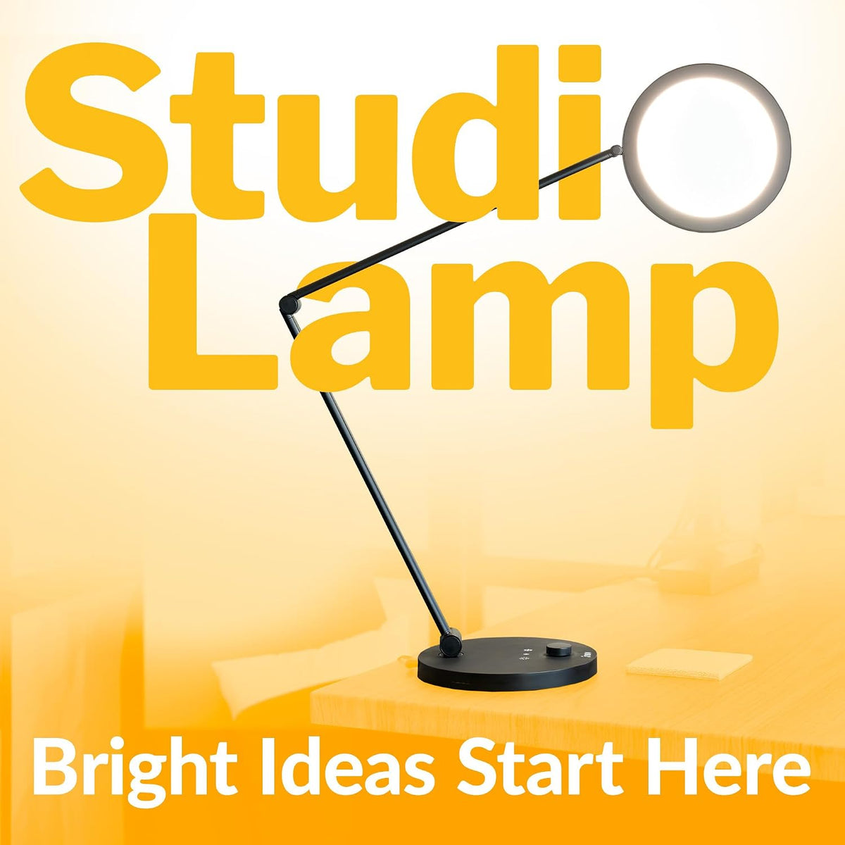 vari led studio lamp – white, close-up detail