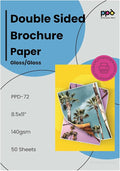 PPD Double Sided Photo Paper, Glossy Brochure Paper 8.5 x 11 by PhotoPaperDirect