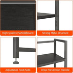 Desk Shelf with Drawer, 41.3" Desktop Organizer Shelf, Desk Hutch - Image 8