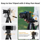 K&F Concept Camera Tripod, Cellphone Clip - Image 6
