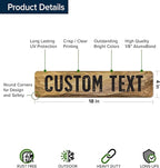 Custom Sign, Custom Street Sign, 11 Font Colors, 13 Font Styles, 4 Hole Options - Image 6