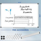 XBoard Magnetic Whiteboard 48 x 31 inch, Dry Erase Board - Image 3