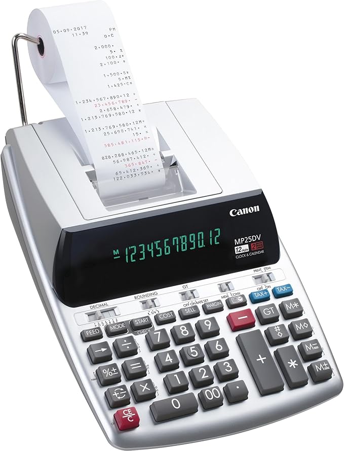 Canon Office Products 2202C001 Canon MP25DV-3 Desktop Printing Calculator - Image 4
