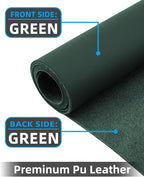 Leather Desk Pad Protector, Large Mat, Mouse Pad, Non-Slip PU Leather Blotter - Image 2