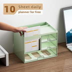 Marbrasse Desk Organizer with 3 Drawer, Desk Organizers and Accessories with 4 - Image 3
