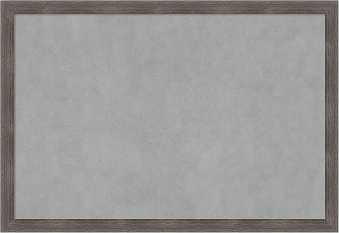 Amanti Art Grey Framed Magnetic Board 27x39 Large Vision Board by AmantiArt