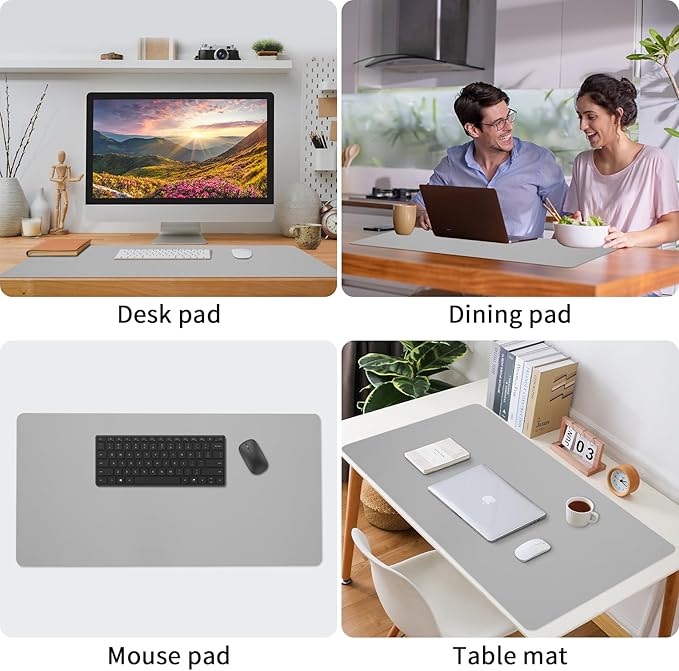 Bloss Large Desk Pad, Desk Pads on Top of Desks, Computer Mat Non-Slip - Image 5