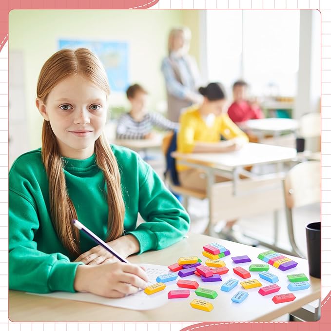 Yaomiao 180 Pcs Inspirational Erasers - Image 6