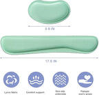 Hoewina Keyboard Wrist Rest, Ergonomic Wrist Rest, Superfine Fabric and Gel - Image 2