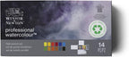 winsor & newton professional watercolor paint set, field shown in use