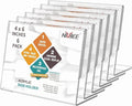 NIUBEE Slanted Back Acrylic Sign Holder 6 x 4 Inches, Restaurant -Horizontal by NIUBEE