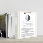 Ospelelf 3 Ring Binders with Clipboard 2 Inch, Leather Clipboard Binder - Image 2