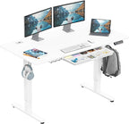 SHW 55 x 28 Inches Electric Height Adjustable Standing Desk by SHW