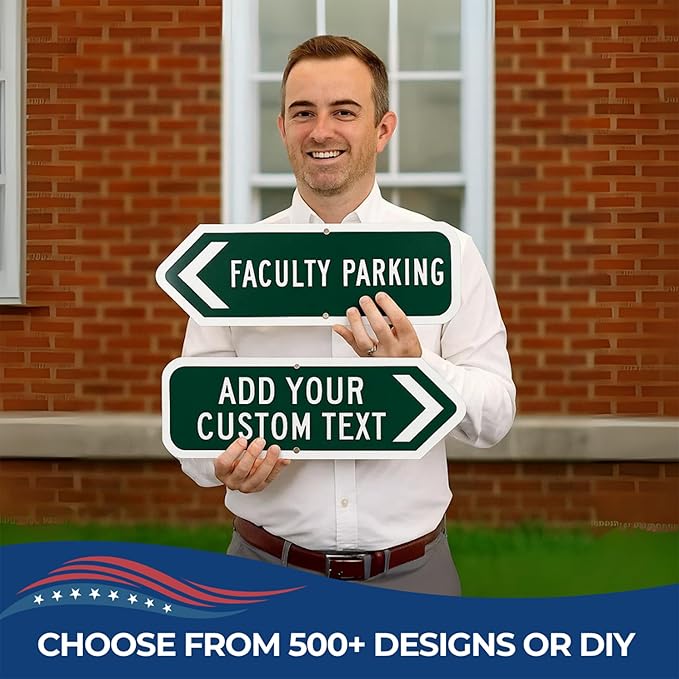 Custom Left Arrow Metal Sign by DC | Directional Signs - Image 8