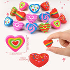 JULMELON 72PCS Valentine's Day Party Favors Set, Wooden Pencils - Image 2