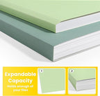 SUNEE File Folders, 120 Pack Manilla Folders 8.5 x 11, Colored File Folders - Image 5