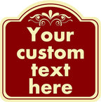 Custom Sign, Custom Indoor/Outdoor Decorative Sign，Aluminum Weatherproof Metal by HKSIGNS