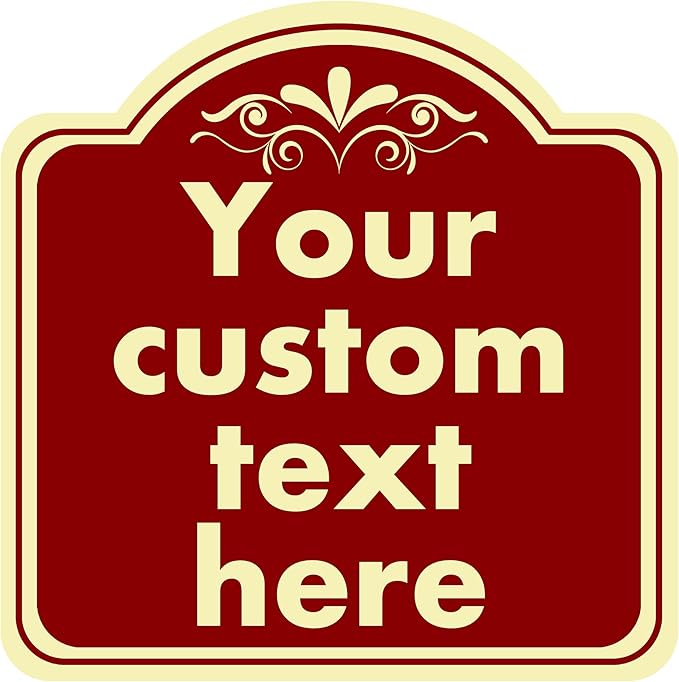 Custom Sign, Custom Indoor/Outdoor Decorative Sign，Aluminum Weatherproof Metal by HKSIGNS