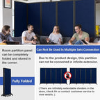 Strongbird Room Partition, Folding Privacy Divider, Office Partition Dividers - Image 3