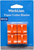 Paper Trimmer Replacement Blades with Automatic Security Safeguard Design - A4 Paper Cutter Blade Refill (4 Pack)