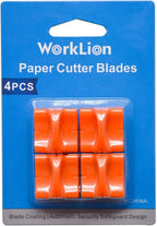 Paper Trimmer Replacement Blades with Automatic Security Safeguard Design - A4 Paper Cutter Blade Refill (4 Pack)