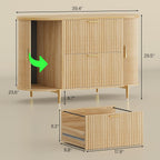 sedeta fluted 2 drawer file cabinet with 2 shown in use