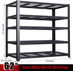 ZEUKMXOO 62" W 3050LBS Storage Shelves Unit, 5 Tier Heavy Duty Metal Shelving - Image 3