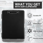 Sooez Clipboards with Storage, High Capacity Clip Boards 8.5x11 with Pen Holder - Image 4