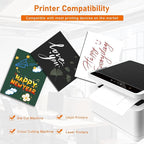 Guakicae 40 Sheets Bright White Cardstock 8.5 x 11 Printer Paper, 75lb Thick - Image 4