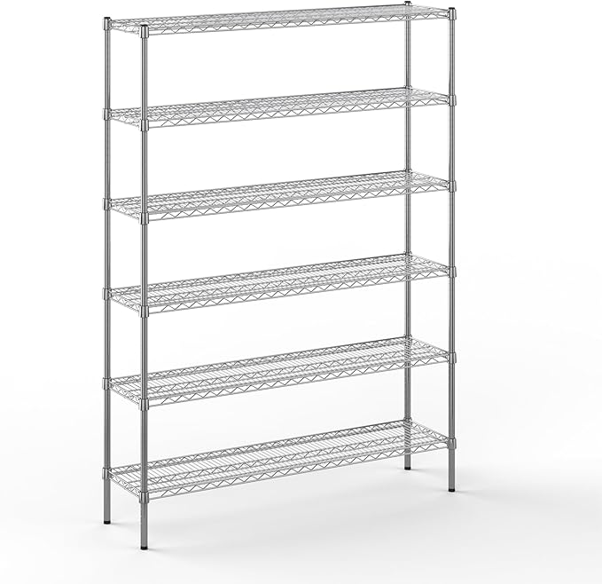 Regal Altair 14" Deep x 54" Wide x 74" Height Wire Shelving Kit | 6-Tier | NSF by Regal+Altair