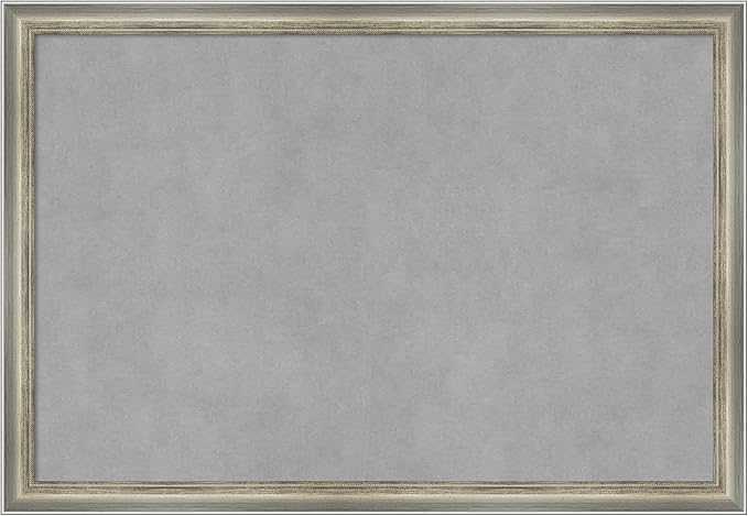 Amanti Art Silver Framed Magnetic Board 18x26 Medium Vision Board by AmantiArt
