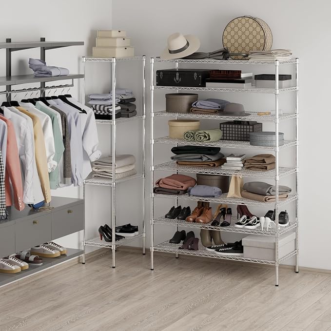 Regal Altair 21" Deep x 48" Wide x 74" Height Wire Shelving Kit | 8-Tier | NSF - Image 4