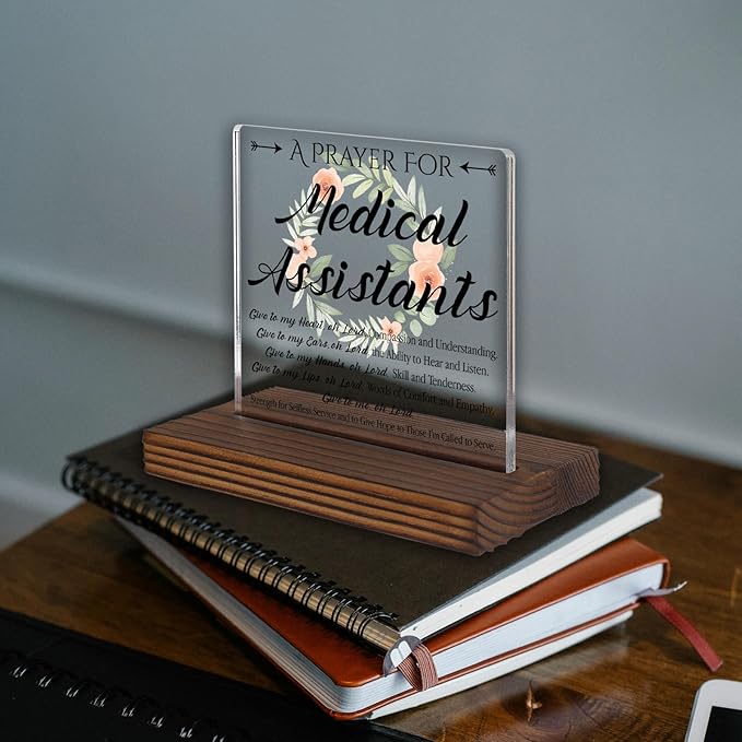 Medical Assistant Prayer Desk Sign, Inspirational Christian Gift - Image 2