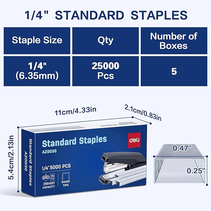 Deli Staples, 25000 Staples, Standard Staple - Image 2