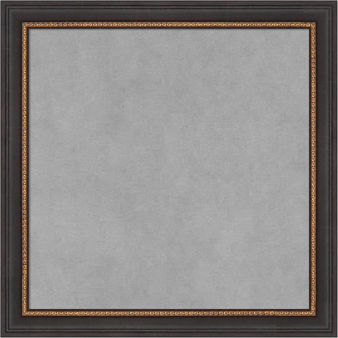 Amanti Art Black Framed Magnetic Board 19x19 Small Vision Board by AmantiArt