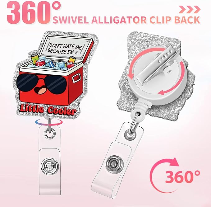 Aoryalps Retractable Badge Reel Holder Retractable - Image 4