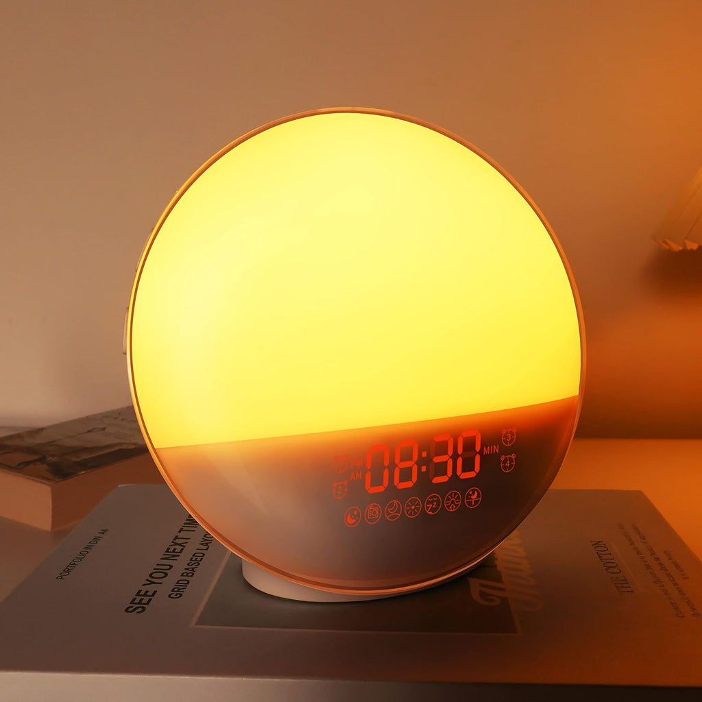 sunrise alarm clock for heavy sleepers, wake up, main product view