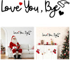 Christmas Love You Bye Wood Sign, Above Door Topper Decoration by BADAO