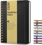 Lined Spiral Journal Notebook, A5 Hardcover Spiral Journals by Unknown