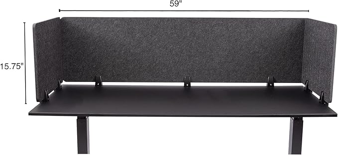 ReFocus™ Raw Clamp-On Acoustic Desk Divider – Reduce Noise and Visual - Image 5