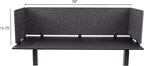 ReFocus™ Raw Clamp-On Acoustic Desk Divider – Reduce Noise and Visual - Image 5