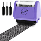 Miseyo Wide Identity Theft Protection Roller Stamp Set by Miseyo