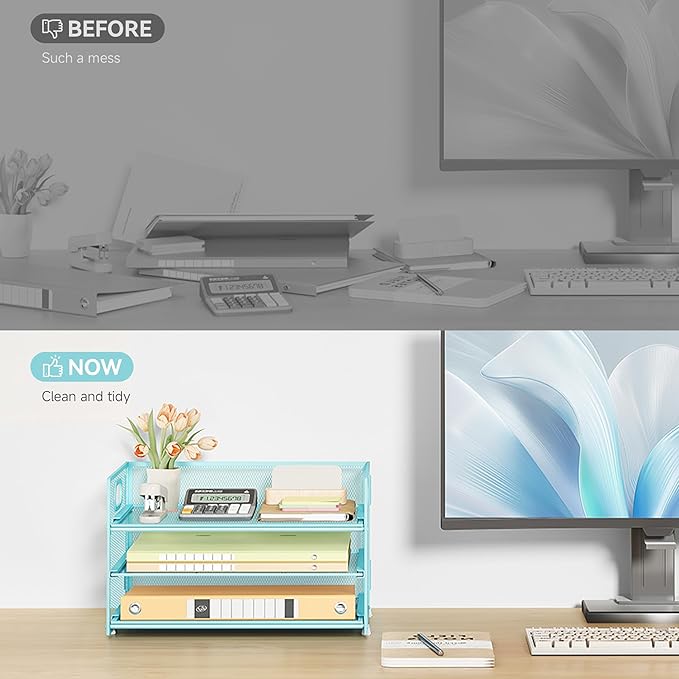 Subekyu 3 Tier Paper Desk Organizer - Image 3