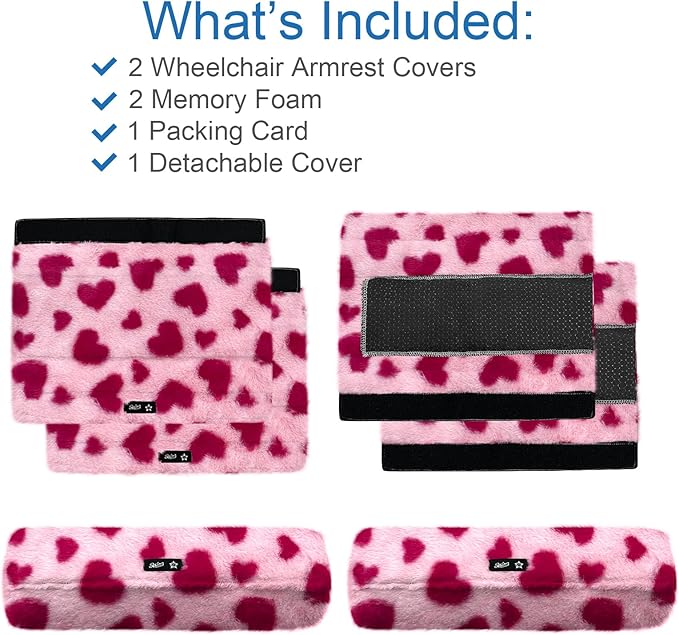 SPRING SEAON Wheelchair Armrest Covers 2 Pack Soft Memory Foam Wheelchair - Image 6