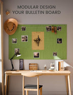 Fluxynara Large Felt Bulletin Board 48" x 36" Cork Board Alternative - Image 5
