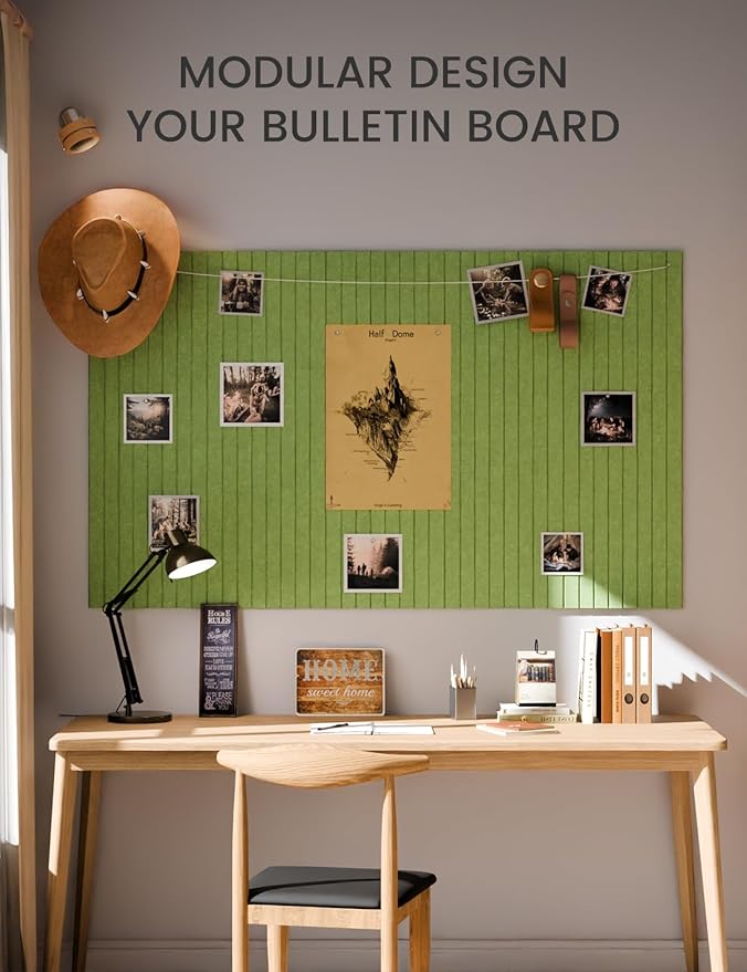 Fluxynara Large Felt Bulletin Board 48" x 36" Cork Board Alternative - Image 5